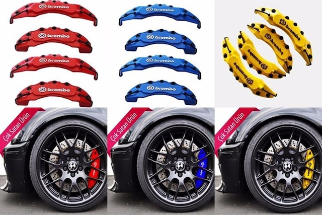 Brembo Kırmızı Renk Fren Disk Kaliper Kapağı 4'lü Set ..