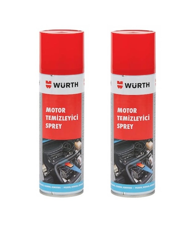 Würth Motor Temizleyici Temizleme Spreyi 500 Ml 2 Adet