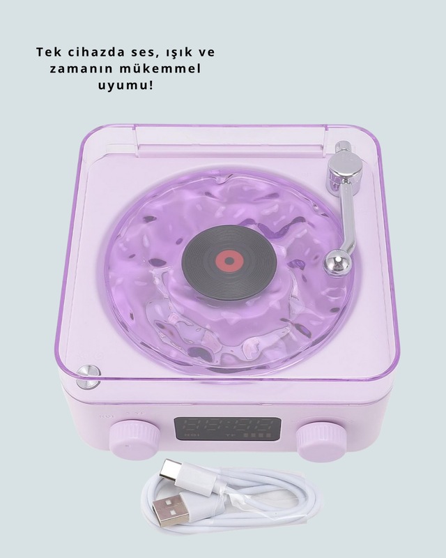 Retro Bluetooth Hoparlör Mor - Lisinya