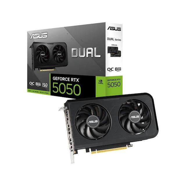 Asus RTX 5050 Dual OC Edition DUAL-RTX5050-O8G 128 Bit GDDR6 8 GB Ekran Kartı