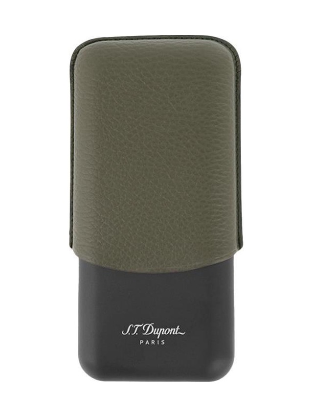 S.t. Dupont Haki Üçlü Puro Kılıfı 183349 - Tr6223