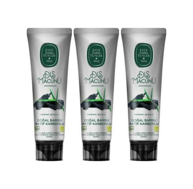 Eyüp Sabri Tuncer Bambu Aktif Karbonlu Diş Macunu 3 x 90 ML