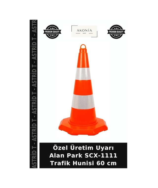 Özel Üretim Uyarı Alan Park Scx-1111 Trafik Hunisi 60 Cm