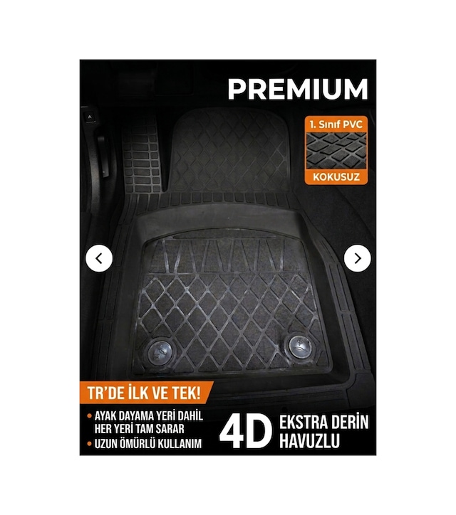 Fiat Egea Premium Üniversal Oto Paspas 4d Havuzlu