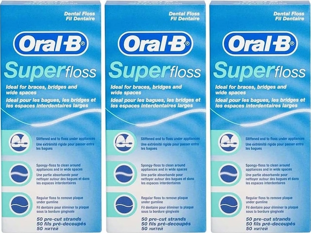 Oral-b Super Floss Diş İpi 50'li X 3 Adet