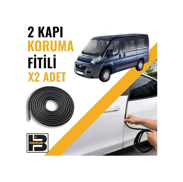 Peugeot Boxer 2006-2014 Kapı Koruma Fitili-iki Kapı-siyah-bm1147