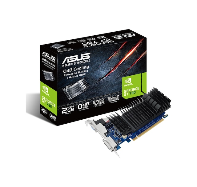 Asus NVIDIA GeForce GT 730 GT730-SL-2GD5-BRK 2 GB GDDR5 64 Bit Ekran Kartı