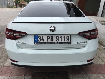 Skoda Yeni Superb Spoyler Spoiler Boyasız