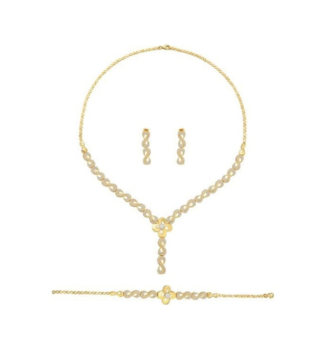 14 Ayar Altın Sonsuzluk Desenli Set 22.00 Gram