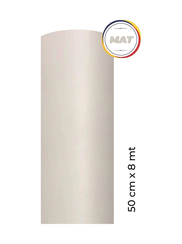 Mat Beyaz Kendinden Yapışkanlı Kaplama Folyosu 50 Cm X 8 Mt