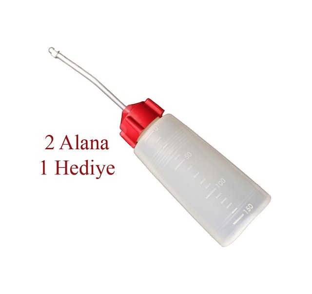 Plastik Şeffaf Metal Uçlu Kapaklı 150Ml Çok Amaçlı Yağdanlık