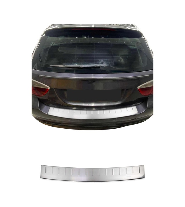Bmw 3 Serisi E91 Touring 2008-2012 Lcı Uyumlu Krom Arka Tampon Eşiği Paslanmaz Çelik Taşlı Mat