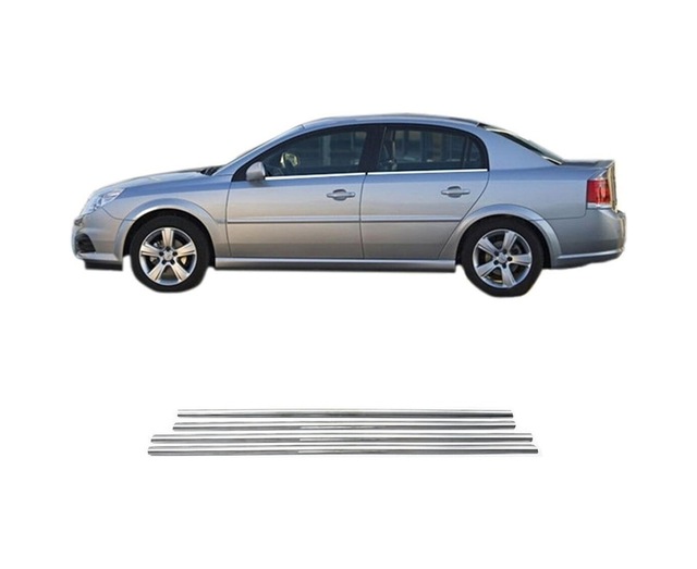 Opel Vectra C Krom Cam Çıtası 4 Parça P.Çelik 2005 Üzeri