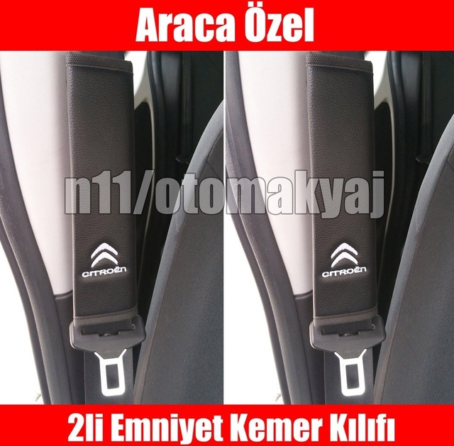 Citroen C5 Oto Koltuk Deri Emniyet Kemer Aksesuar Kılıfı