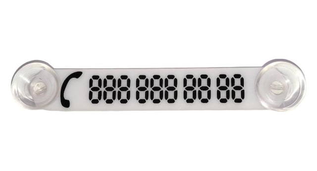 Cama Vantuzlu Oto Araç İçi Telefon Numaratör,telefon No Gösterici , Beyaz-siyah Ydnmr025