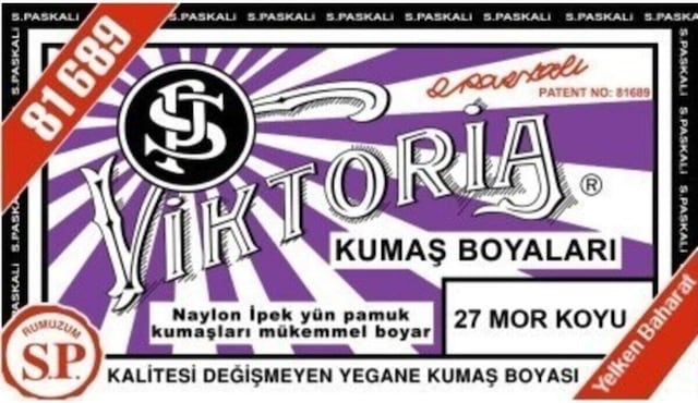 Viktoria Koyu Mor Kumaş Boyası