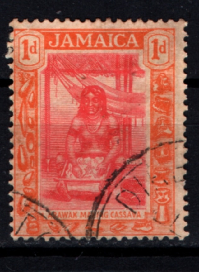 Jamaika 1920-1921 Yerel Motifler 1p Ws2205 Teşhir Ürün