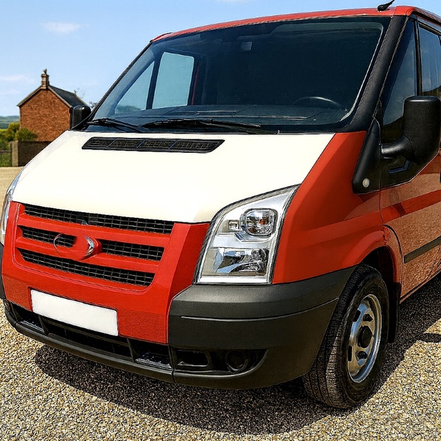 Ford Transit 2006 2013 Tam Kaput Maskesi Beyaz Görünüm Taş Ve Güneş Koruma 1 Adet