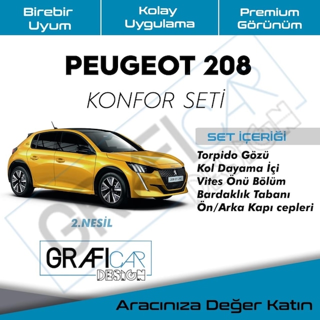 Peugeot 208 - Araç Içi Ses Kumaş Kaplama-Konfor Seti