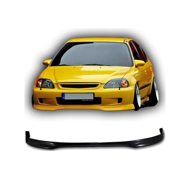 Honda Civic İes Typer Ön Ek Karlık Plastik Mat Siyah 1999 2000 2001 Makyajlı Kasa Karlık+bodykit+ek