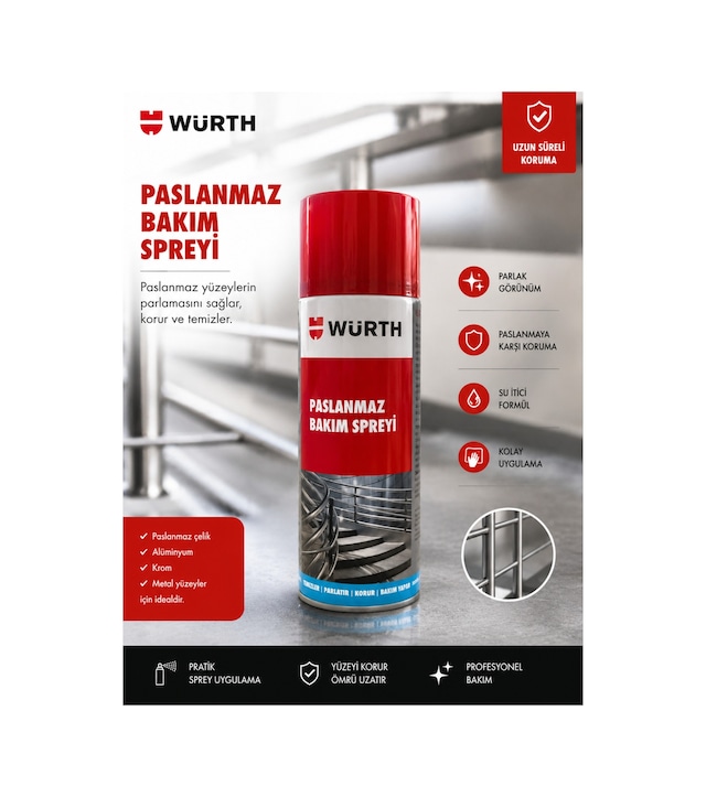 Paslanmaz Çelik Bakım Spreyi 400 Ml