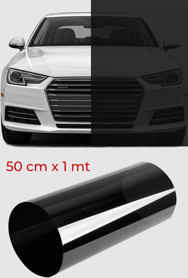 Cam Filmi Siyah Amerikan Çizilmez Koyu ton 50 cm x 1 metre
