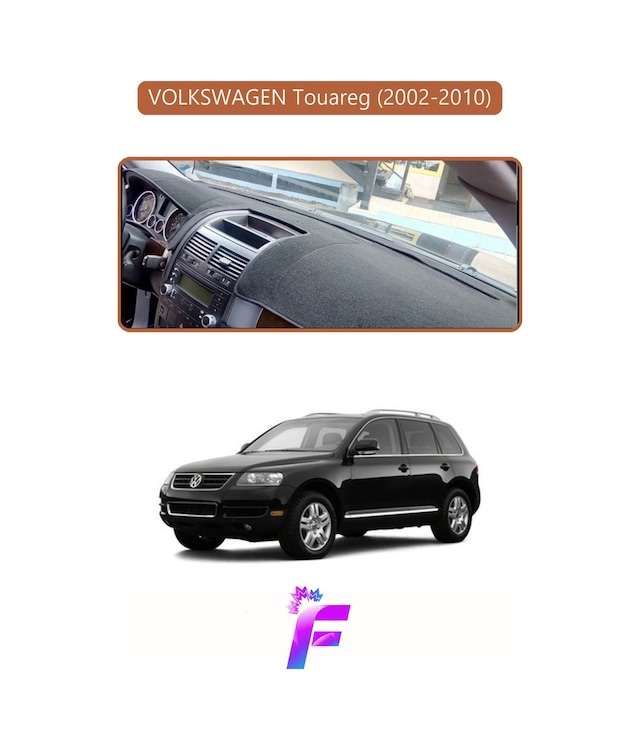 Volkswagen Touareg 2002-2010 Uyumlu Torpido Örtüsü Yansıma Önleyici Hızlı Ve Kolay Montaj L16 Torpido Halısı