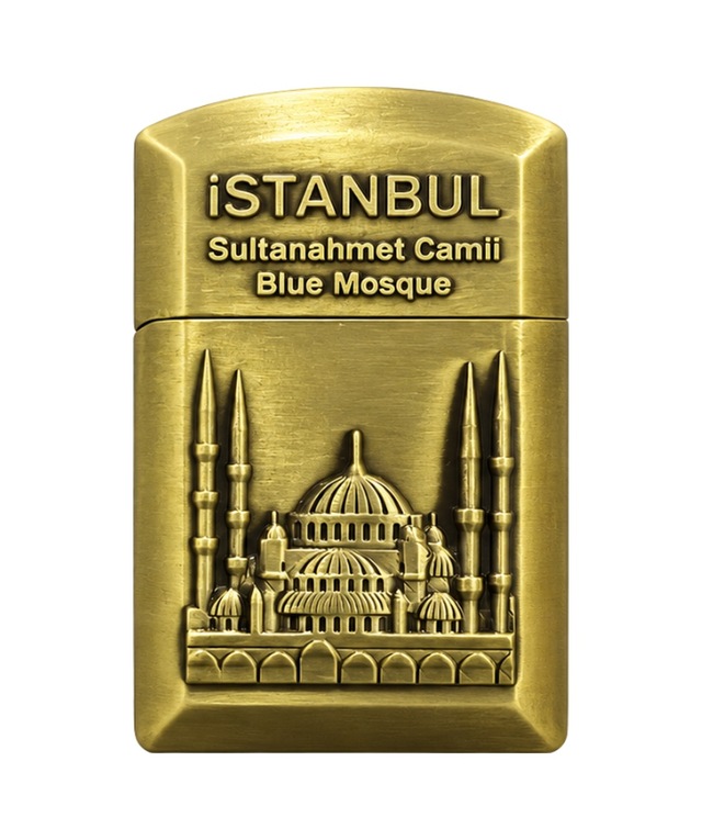 Hunter Soft Flame İstanbul Sultan Ahmet Design Gold Çakmak Ack025