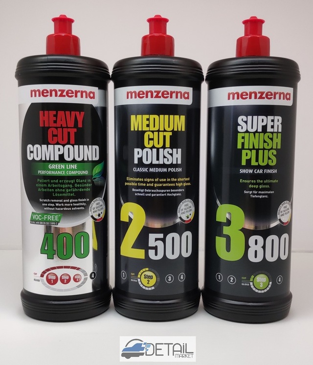 Menzerna Yeşil Seri 400 2500 3800 Pasta Hare Seti 1 Lt