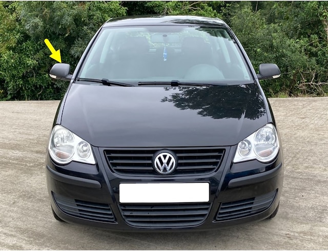 VW Polo 2005-2009 Sağ Dış Dikiz Ayna Kapağı Siyah 1Z0857538