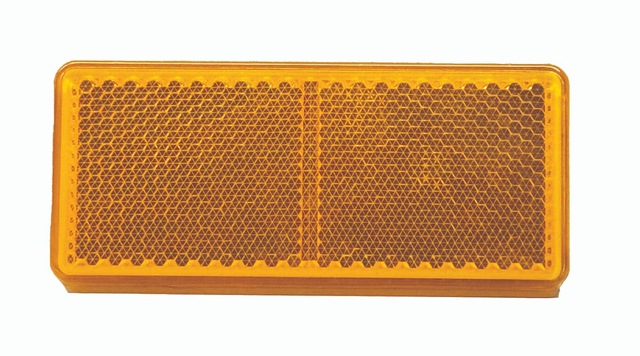 Wolfram 3m Yapışkanlı E - Belgeli Sarı Dikdörtgen Reflektör - 10 Adet