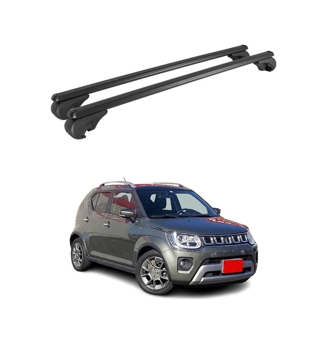 Suzuki Ignis Iı 2016-2026 Arası Uyumlu Port Bagaj Taşıyıcı Ara Atkı Alüminyum Siyah 2 Parça