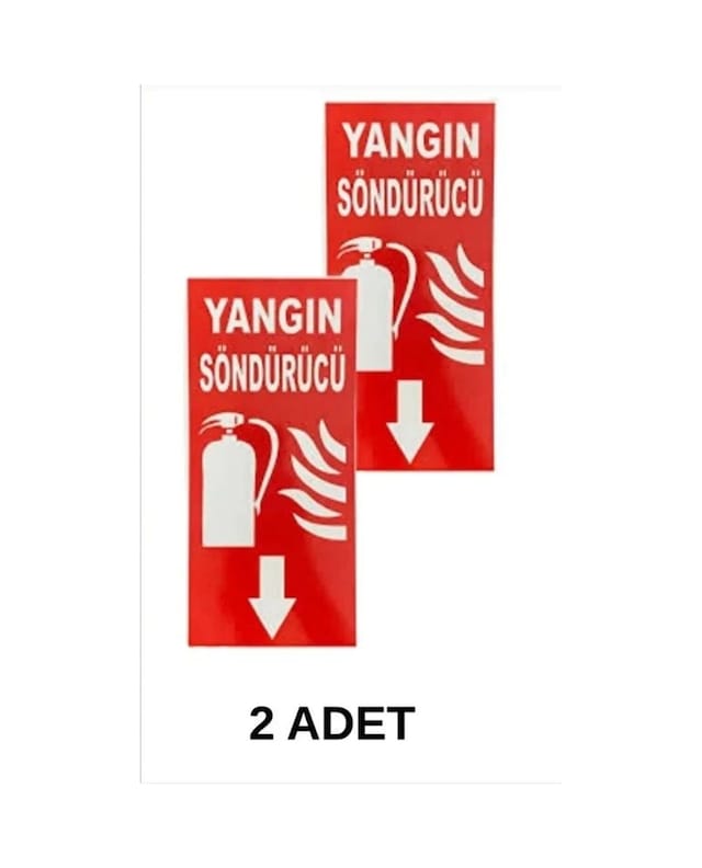 Yangın Söndürme Tüpü Uyarı Levhası Kapı Duvar İkaz Tabelası