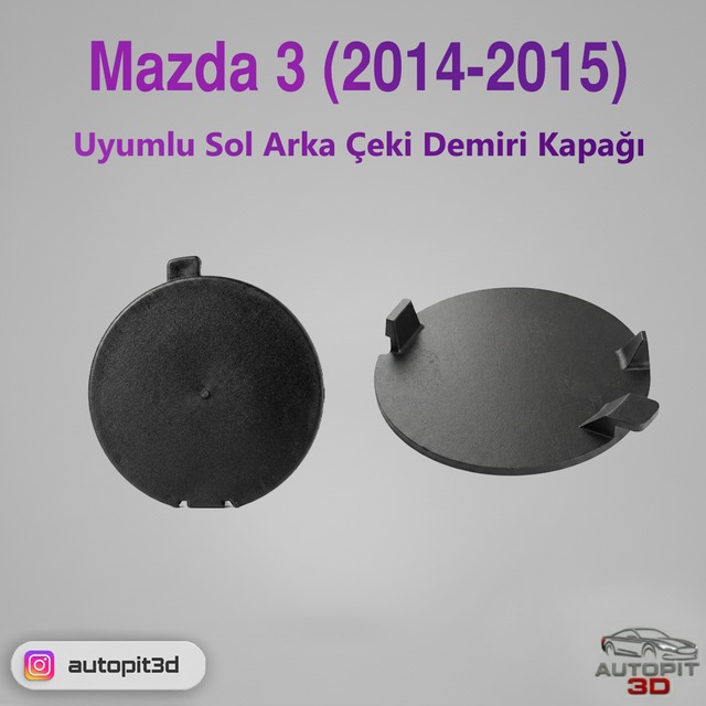 Mazda 3 2014-2015 Sol Arka Çeki Demiri Kapağı