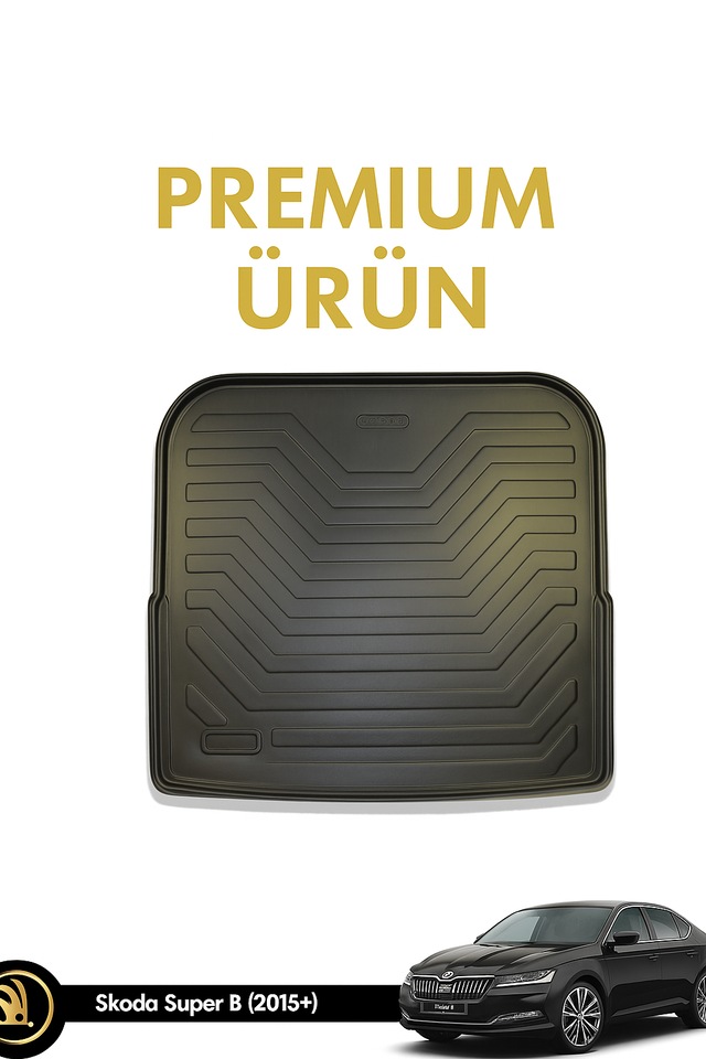 Skoda Super B 2008 2024 Uyumlu 3d Bagaj Havuzu Premium