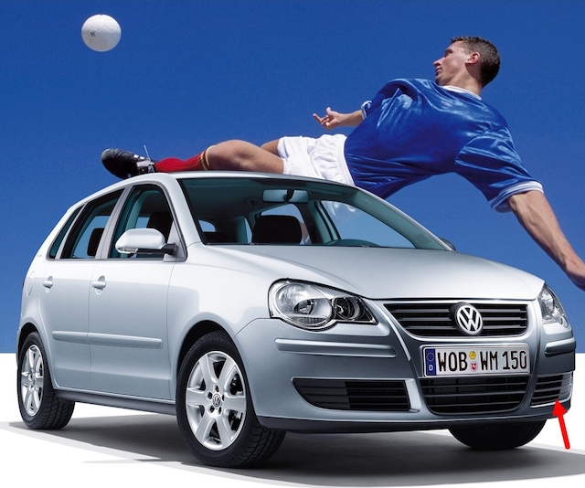 Vw Polo 2005-09 Ön Tampon Sol Panjur Izgarası Kapağı 6Q0853665D