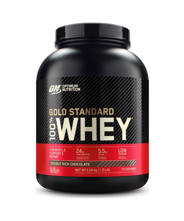 100% Whey Gold Standard Double Çikolata Aromalı 2.26kg 73 Servis Yüksek Protein Tozu Kas Gelişimi Çikolata