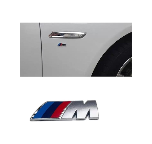 Bmw M Logo Amblem Yapıştırmalı Küçük 2 Adet