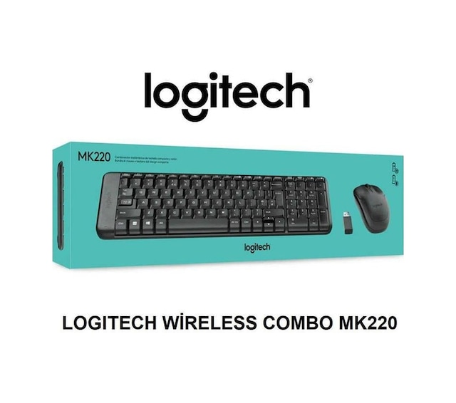 Logitech Klavye Mk220 Kablosuz Q