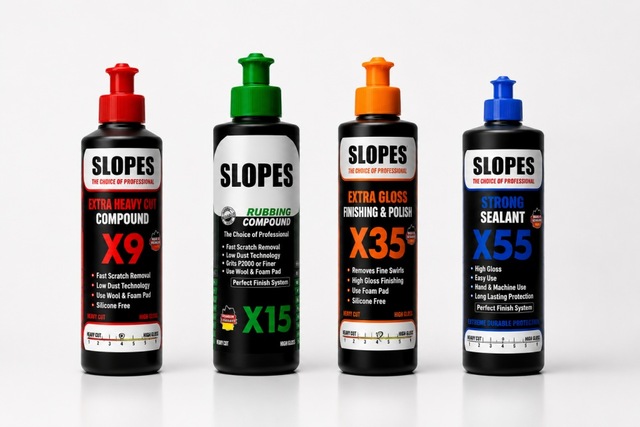 Slopes X9 Extra Kalın X15 İnce Pasta X35 Hare Ve X55 Boya Koruma Seti 250 Ml