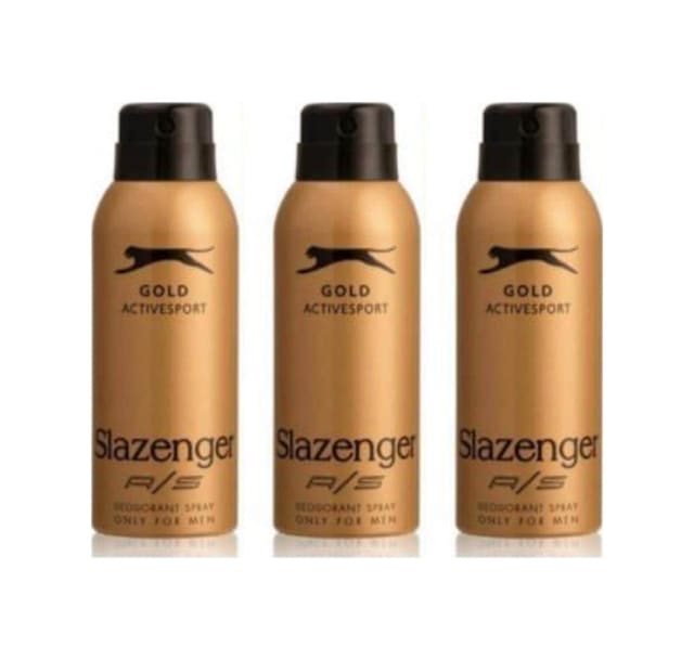 Slazenger Active Sport Gold Erkek Sprey Deodorant 3 x 150 ML