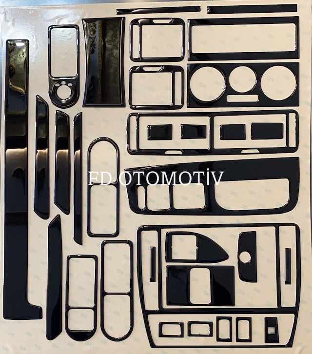 Volkswagen Passat B5, B5.5 Maun Kaplama Seti Piano Black Renk