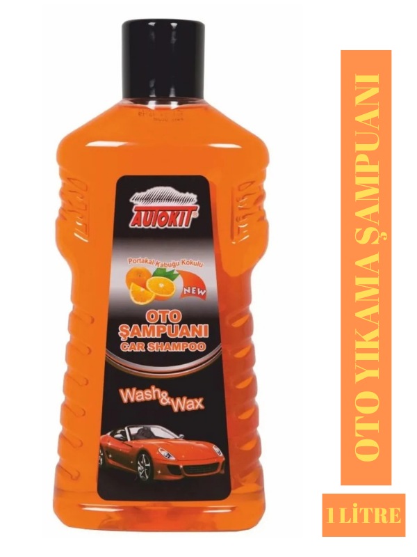 Cilalı Oto Şampuan 1000 Ml Portakal Kokulu Cilalı Şampuan