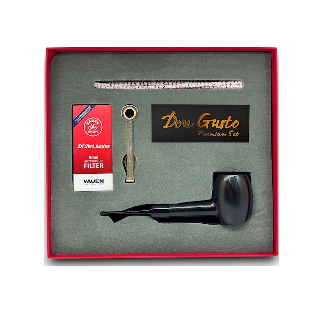 Longan 9mm Ahşap Pipo Seti Mat Siyah