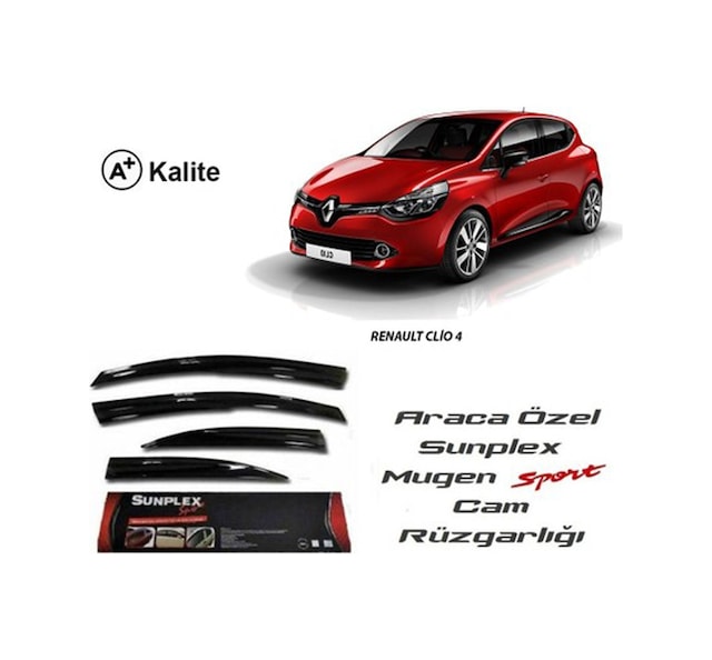 Renault Clio 4 Cam Rüzgarlığı Mugen Tip Sunplex N11.4003