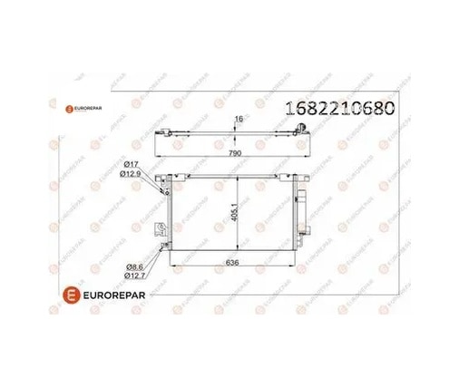 Erp Klıma Rad. C4 C-crooser 2.4 16v 08- 4007 4008 381700 Eurorepar 1682210680