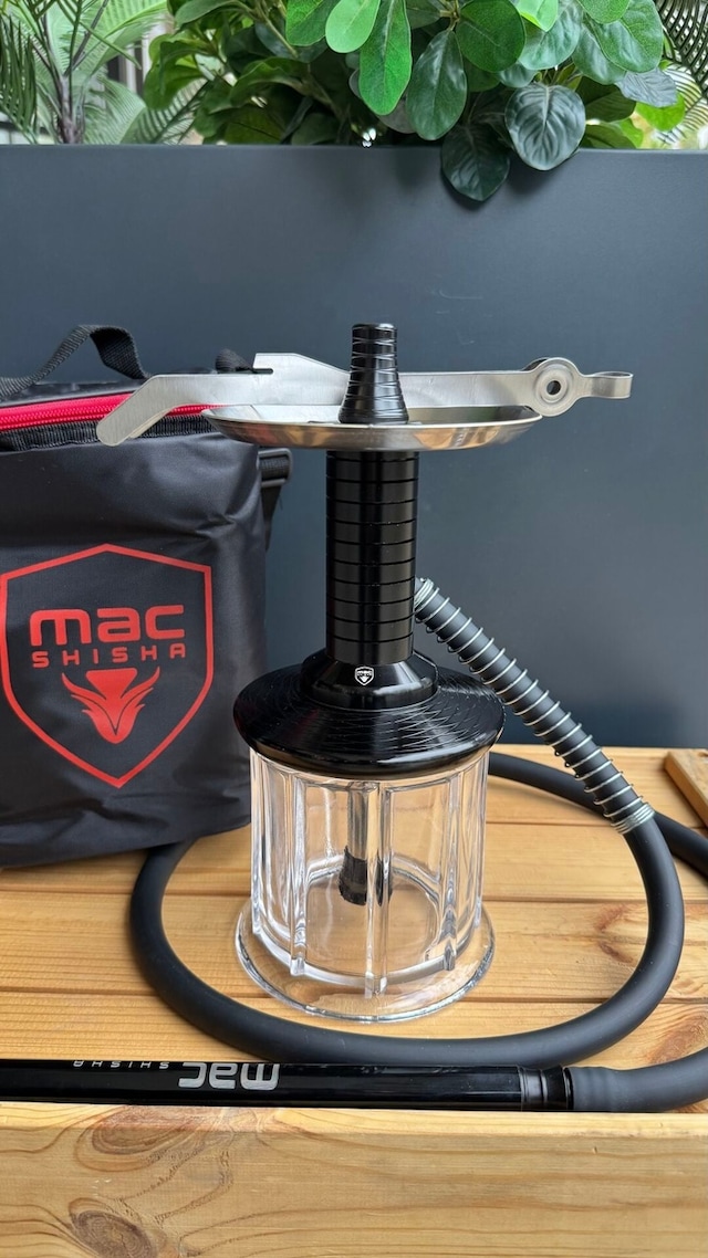 Mac Çantalı Cup Orbit Bardak Boy Nargile Takımı Siyah