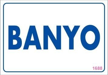 Buradabulabilirsin Banyo Uyarı Levhası 17,5x25 Kod:1688 Nl