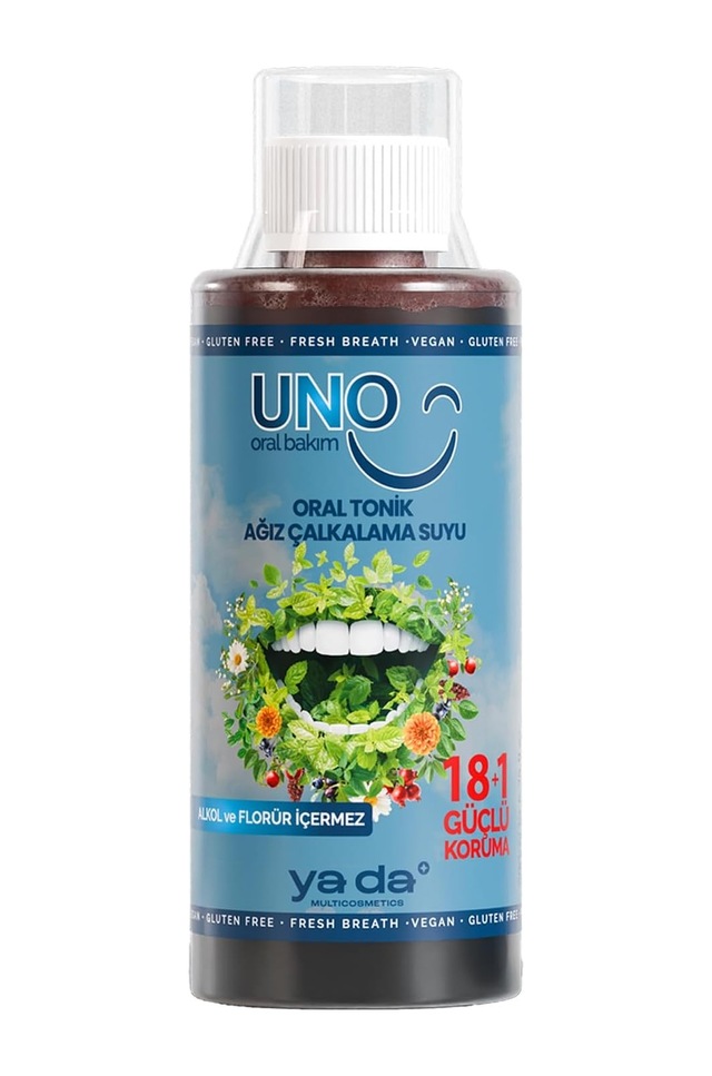 Uno Oral Tonik Ferahlatıcı Ağız Bakım Suyu, Zindeliklı Diş Ve Diş Etleri İçin, 200ml