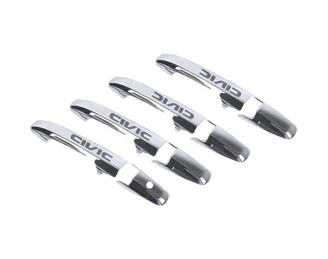 Honda Civic Krom Kapı Kolu Tk 2006-2011 4 Kapı Paslanmaz Çelik Yazılı